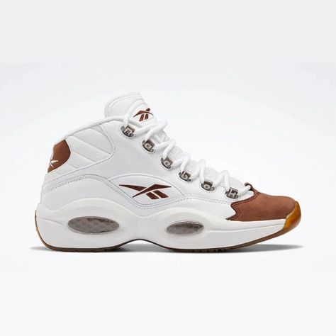 Iverson Shoes, Reebok Question Mid, Reebok Question, Mid Shoes, Pink Toes, Allen Iverson, Sneaker Release, Mocha Brown, Stay True