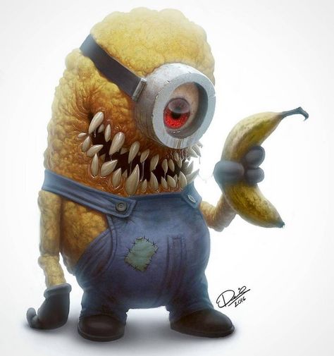 Horror Cartoons Evil Cartoon Characters, Horror Cartoon, Draw Cartoon, A Cartoon, Horror Art, Cartoon Character, Dark Art, Cartoon Characters, Minion