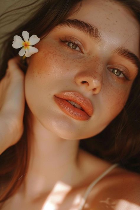 Summer 2024 Makeup Trends, Sunny Makeup, Pool Makeup, Beach Makeup Look, Beach Core, Seasonal Makeup, Natural Summer Makeup, Beach Makeup, Week Outfits