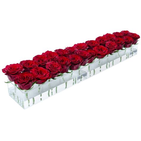 PRICES MAY VARY. Premium Material - Rectangle flower vase is made of 100% acrylic, it is lightweight and durable, easy to clean because of the removable design of the top. Compared to glass alternatives, it is also safer to use for families with kids and pets, you don't worry about breaking. Perfect Dining Table Centerpieces - Choosing the right height for your centrepiece is important. LOYWREE low acrylic vase is low enough on a dining room table to be able to talk easily to people on the oppos Dining Table Decor Centerpiece, Rectangle Vase, Table Centerpiece Flower, Rectangular Vase, Vase Clear, Acrylic Vase, Clear Vases, Flower Vases Decoration, Floral Centerpiece