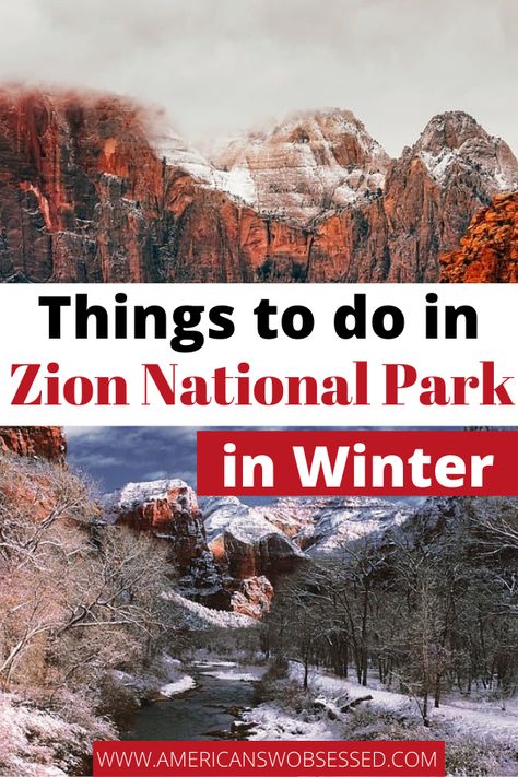 Winter in Zion is a great time to visit - as long as you dress for the conditions! zion national park winter | zion national park in winter | zion national park utah winter | zion winter hikes Utah Travel Winter, Zion National Park Winter, Zion National Park Photography, Zion National Park Hikes, Winter Kitchen, Winter Travel Destinations, Utah Adventures, Utah Road Trip, Zion National Park Utah