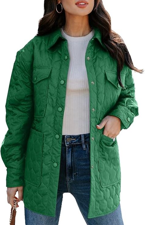 Limited time deal $45.98 (30% Off)(List Price: $65.99)
EVALESS Quilted Jackets for Women Lightweight Long Sleeve Button Down Puffer Jacket Warm Winter Coat Outerwear with Pockets Quilted Jackets For Women, Puffer Jacket Style, Autumn Jacket Women, Down Puffer Jacket, Quilt Jacket, Casual Outerwear, Boyfriend Style, Winter Jackets Women, Long Sleeves Jacket