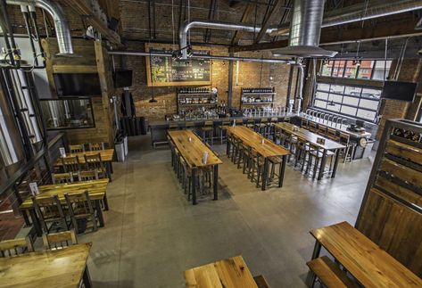 Taproom Design, Brewery Interior Design, Taproom Ideas, How To Brew Beer, Brewery Interior, Cafe Bar Design, Making Beer, Brewery Bar, Brewery Design