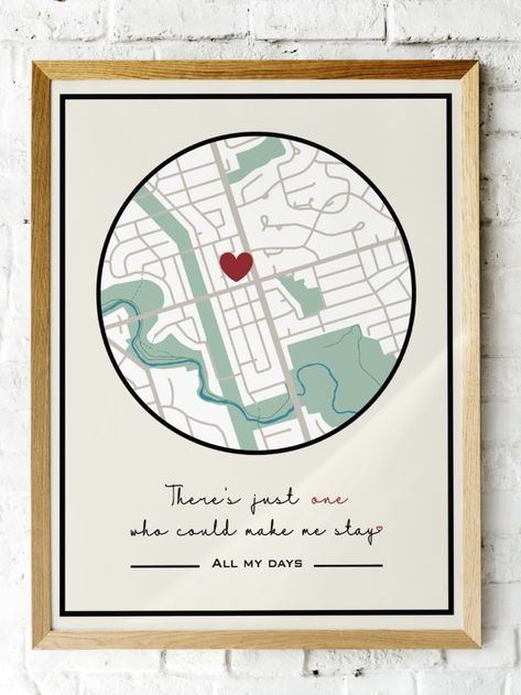 couple gift ideas for your significant other especially if they're a Swiftie & love YOYOK song! A customized digital map with the lyrics from YOYOK from Taylor's album "There's just one who could make me stay.. All my days." It's the perfect gift for your significant other, especially if they're a Swiftie! You can send me a picture of the map where your partner is living/from or the place where you two met to capture this memory in a romantic, loving way! You're On Your Own Kid, Lyrics Taylor Swift, Digital Portrait Illustration, Taylor Swift Midnights, Cute Couple Gifts, Print Map, Personalized Posters, Fabric Wall Art, My Days