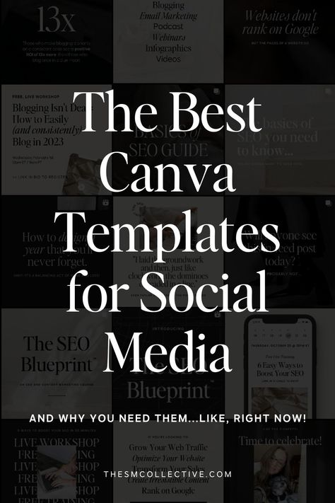 Are you sick of the same boring Canva templates? Meet, Tonic Templates—the best Canva templates for social media. These expertly designed social media Canva templates make creating content for social media incredibly easy...and good looking. Learn why these Canva social media templates are a must for your creative business! Canva Quote Template, Informative Instagram Post, Social Media Grid Design, Social Media Post Design Templates, Social Media Templates Design, Best Canva Templates, Business Social Media Posts, Creative Social Media Post Design, Social Media Posts Design