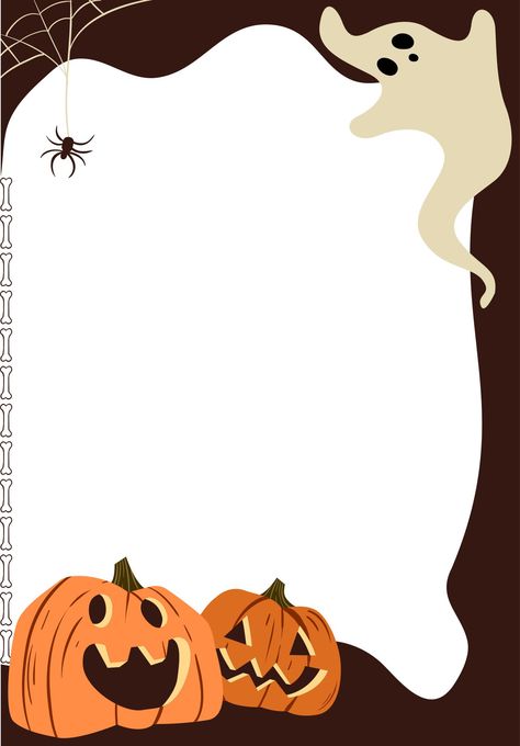 Halloween Border Wallpaper, Free Halloween Backgrounds, Halloween Boarders And Frames, Halloween Page Borders, Halloween Borders Free Printable, Pumpkin Border Design, Halloween Borders Free, Halloween Theme Background, Halloween Party Template