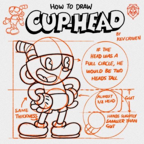 Kev Craven | #modelsheetmonday and this week, my study of Cuphead! In this case, I have to confess I did trace the original, which when studying and… | Instagram Cartoon Tutorial Character Design, Cuphead Body Base, Cup Head Art Style, On Time, Cuphead Reference Sheet, Cup Head Art, Animation Drawing, Cuphead Art Style, How To Draw Cuphead Style