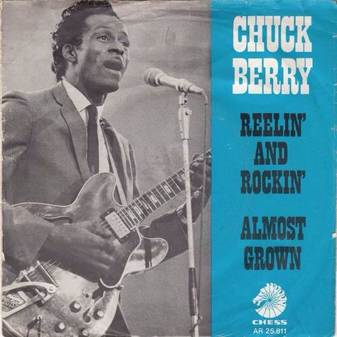 Chuck Berry / Chess Records Lyric Art, Johnny Be Good, Johnny B Goode, Chess Records, Johnny B, Guitar Licks, Blues Artists, Chuck Berry, Rock Of Ages