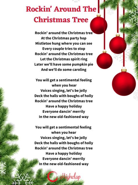 Rockin' Around the Christmas Tree, is an iconic Christmas song. It is sung by Brenda Lee in 1958, when she was just 13 years old. Check out the lyrics here. Oh Christmas Tree Lyrics, New Year Song Lyrics, Xmas Songs Lyrics, Last Christmas Song, Christmas Tree Lyrics, Last Christmas Lyrics, Christmas Song Lyrics, Christmas Poetry, Lyrics Images