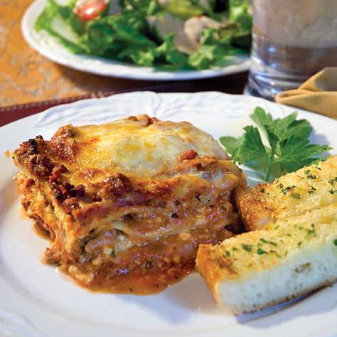 This meat lasagna is jam-packed with protein and flavor. Paula Deen Lasagna, Lasagna With Sausage And Beef, Paula Deen Lasagna Recipe, Meat Sauce Lasagna Recipe, Lasagna Recipe Sausage, Lasagna Recipe Without Sausage, Paula Dean Lots Of Meat Lasagna, Lasagna No Meat Recipe, Lasagna With Ricotta