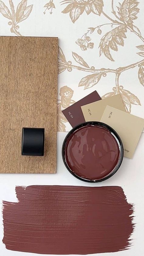 Townsend Harbor Brown, Burgundy Paint Colors, Burgundy Bathroom, Burgundy Paint, House Color Palettes, Benjamin Moore Paint, Brown Paint, Paint Colors For Home, Home Reno