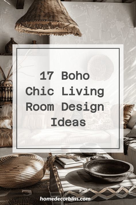 Boho Chic Living Room Boho Living Room Design Ideas, Living Room Boho Designs, Calm Boho Living Room, Boho Chic Interior Design Living Room, Accent Walls In Living Room Boho, Sophisticated Boho Decor, Boho Style Home Interior Design, Boho Decor Ideas For The Home, Boho Living Room Accent Wall