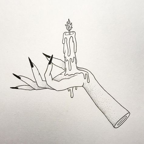 Witch Hands Drawing, Witch Candle, Tattoo Design For Hand, Hands Tattoo, Hands Drawing, Witch Hands, Drawing Hands, I Love Drawing, Arrow Tattoos