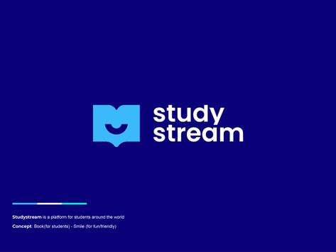 Study stream by logorilla on Dribbble Eco Logo Design, Minimal Logos Inspiration, Social Media Workshop, Library Logo, Cat Logo Design, Healthcare Branding, Education Logo Design, Academy Logo, Brain Logo