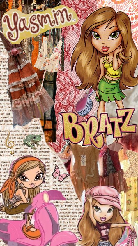 yasmin 🌾✨🧡#bratz #yasmin #outfitinspo #vintage #books #art #nature Yasmin Bratz, Bratz Wallpaper, Bratz Yasmin, Books Art, Art Nature, Vintage Books, Collage, Books, Art