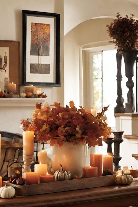 Fall Bedroom Refresh: Quick Updates for the New Season Mediterranean Fall Decor, Fancy Fall Decor, Fall Mantel Decorating Ideas, Fall Apartment Decor, Fall Porch Ideas, Halloween Bedroom Decor, Fall Furniture, Everything Autumn, Outside Paint