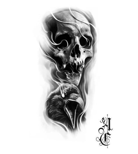 Chicanas Tattoo, Skull Rose Tattoos, Skull Art Tattoo, Black And Grey Tattoo, Candle Tattoo, Skull Sleeve Tattoos, Skull Sleeve, Nantes France, Skull Art Drawing