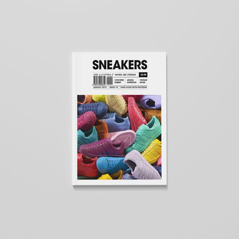 'Sneakers' Magazine design on Behance Signage Design, Sneaker Magazine Cover, Type Composition, 2024 Shoes, Academy Of Art University, Poster Idea, Art University, Sneaker Magazine, Magazine Articles