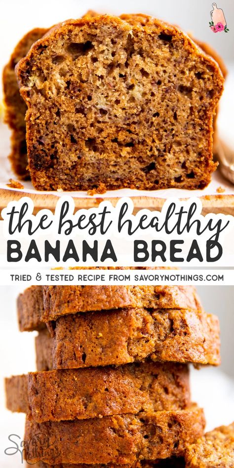 Best Healthy Banana Bread Recipe, Best Healthy Banana Bread, Whole Wheat Banana Bread, Breads Recipes, Flours Banana Bread, Banana Bread Recipe Healthy, Healthy Bread Recipes, Easy Banana Bread Recipe, Healthy Banana Bread