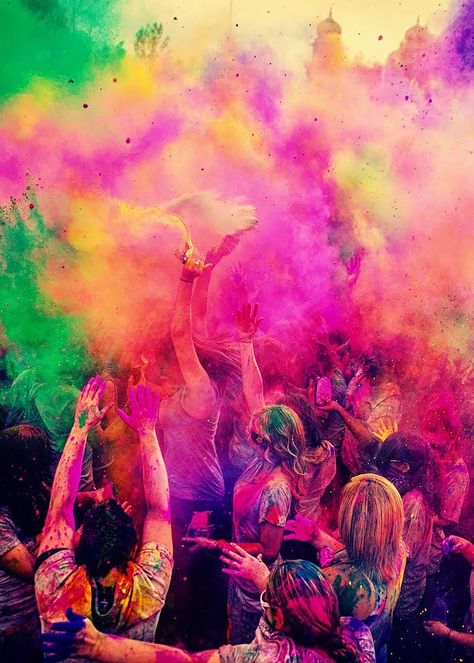 #color #fun #party Color Fun Run, Holi Party, Monday Inspiration, Festival Inspiration, Holi Festival, Positive Motivation, Fun Run, Color Run, Indian Festivals