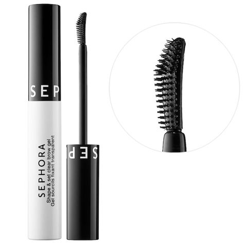 Shape & Set Clear Eyebrow Gel - SEPHORA COLLECTION | Sephora Clear Eyebrow Gel, Eyebrow Products, Makeup Products Sephora, Pop Art Makeup, Clear Brow Gel, Eye Roller, Eyebrow Enhancer, Fiber Mascara, Pretty Skin Care