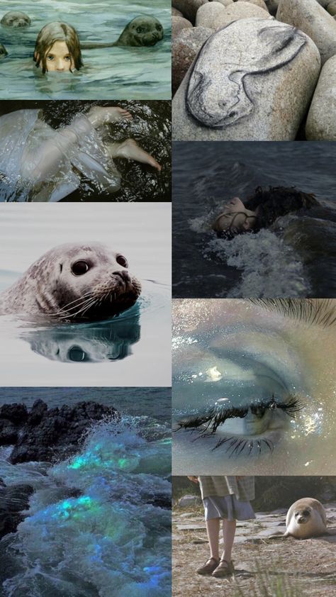 Selkie Aesthetic, Selkie Art, Phone Wallpapers Tumblr, Song Of The Sea, Celtic Mythology, Mermaid Aesthetic, Green Sea, Shadow Work, Greek Goddess