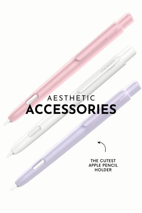 Aesthetic Apple Pencil, Apple Pencil Cover, Apple Pencil 2nd Generation, Apple Pencil Case, Ipad Aesthetic, Apple Pencil, Pencil Case, Tech Accessories, Light Pink