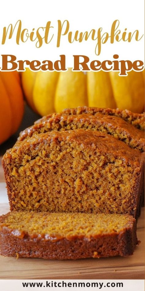 Baking doesn’t have to be complicated. This moist pumpkin bread recipe is proof! With its simple instructions, you'll have warm, fresh bread in no time. It's loaded with pumpkin spices, making every slice a cozy treat. Ideal for breakfast, dessert, or a snack, it's a versatile recipe you’ll want to make again and again. Check out the link for everything you need to bake this tasty bread, and transform your home into a bakery today! Moist Pumpkin Bread Recipe, Homemade Pumpkin Bread, Pumpkin Spice Bread, Pumpkin Bread Easy, Frozen Pumpkin, Moist Pumpkin Bread, Pumpkin Loaf, Leftover Pumpkin, Homemade Pumpkin Puree