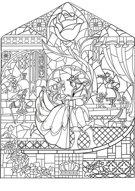 Disney Coloring Pages for Adults - Best Coloring Pages For Kids Disney Adult Coloring Books, Modele Zentangle, Disney Coloring Sheets, زجاج ملون, Adult Colouring Pages, Disney Colors, Wallpaper Laptop, Princess Coloring, Pinturas Disney