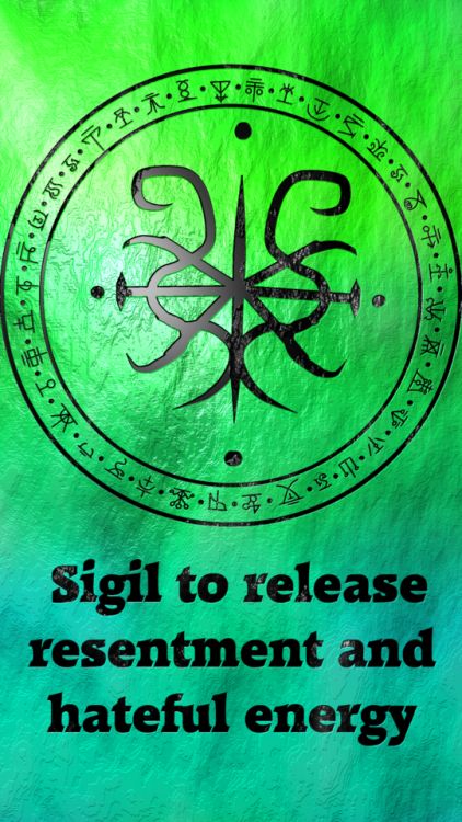 Sigil For Release, Release Sigil, Return To Sender Sigil, Sigil Magic Symbols, Energy Sigil, Release Resentment, Magick Symbols, Sigil Tattoo, Magia Das Ervas