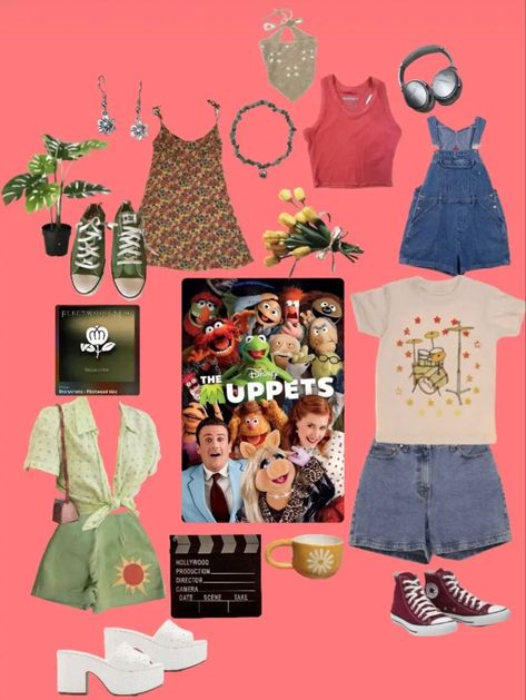 Muppet Inspired Outfits, Muppets Outfits, Muppets Disneybound, Muppet Fashion, The Muppets 2011, Cute Disney Outfits, Disney Bounding, Character Inspired Outfits, The Muppets