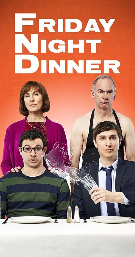 Simon Bird, Film Posters, Tom Rosenthal, Tamsin Greig, Friday Night Dinner, Tv Movies, Friday Night, Movie Tv, Tv