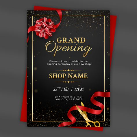 Elevate your grand opening with bespoke invitation cards! Build hype for your shop grand openings with our personalized and eye-catching invitation cards. Exceptional designs tailored to your vision. Let's make your opening unforgettable! 🎉✨
.
FREE CUSTOMIZATION AVAILABLE 🙌🏻
.
➡️ Skype: tech.spectrum
.
#grandopening #shoplaunch #invitation #invitationcard #invitationcards #invitations #invitationdesign #design #designer #craft #crafts #graphicdesign #customdesigns #swayam #swayaminfotech Office Invitation Card Design, Grand Opening Invitations Background, Office Opening Invitation Card Design, Grand Opening Invitation Card Design, Shop Opening Invitation Card Design, Grand Opening Invitations Design, Business Invitation Card Design, Opening Invitation Card Design, Shop Grand Opening