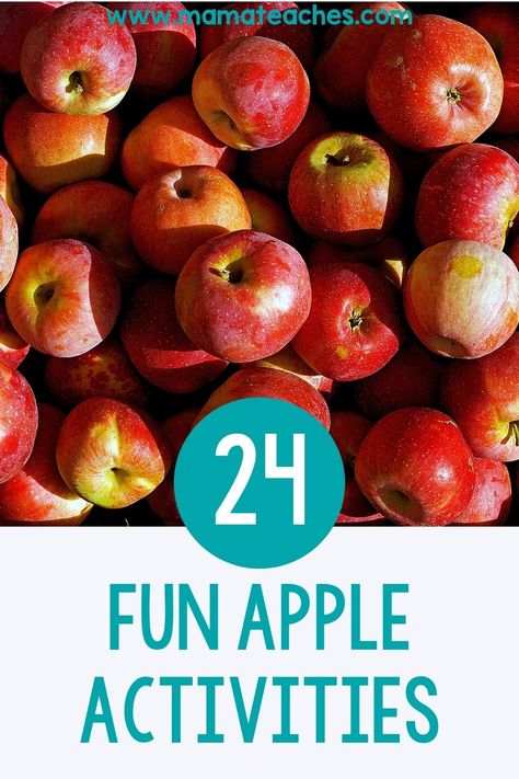 Apple Crunch Day Activities, Apples Activities, Apple Day Activities, Fun Apple Activities, Apple Activities For Kids, Apple Stem Activities, Apple Games For Kids, Apples To Apples Game Diy, Apple Day Activities For Kids