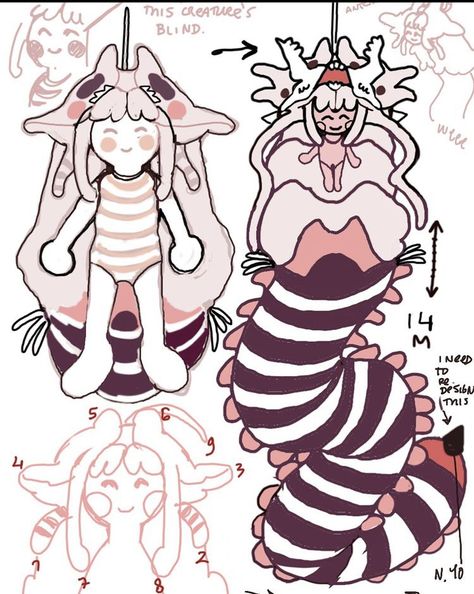 Lullilak Art, Webcore Character Design, Isopod Character Design, Sea Slug Oc, Swag Art, Cute Art Styles, Cartoon Character Design, Art Block, Funky Art