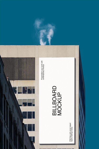 Billboard On Building, Graphic Design Billboard, Billboard Graphic Design, Billboard Design Advertising, Mockup Building, Billboard Aesthetic, Aesthetic Ads, Building Billboard, Building Mockup