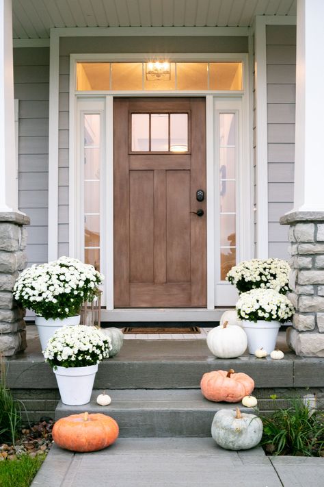 Voordeur Windows Beside Front Door, Front Door Of House, Old Home Front Door, Doors House Entrance, Wood Front Door On White House, Front Door Styles Farmhouse, Porch Front Door Entrance, Front Door With 3 Windows, Front Door And Windows Entrance