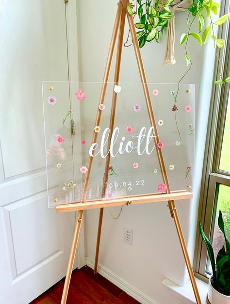 Welcome Baby Shower Sign, Wedding Shower Signs, Birthday Signs, Bridal Shower Sign, Personalized Wedding Sign, Baby Shower Sign, Bloom Baby, Bridal Shower Welcome Sign, Wedding Palette