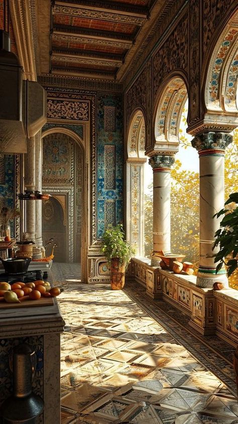 Middle Eastern Architecture, Middle Eastern Decor, Indian Home Design, Indian Architecture, Fantasy Places, Indian Home, Dream House Interior, Ancient Architecture, Design Your Dream House