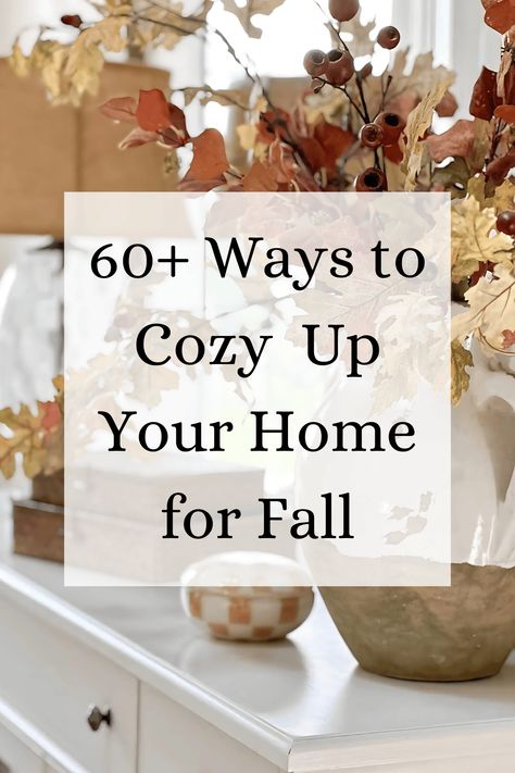 Need fabulous fall decorating ideas? How about 6o of them! These ideas are easy to do and will fill your home with the bounty and beauty of fall! #fall #falldecor #falldecorinspo #falldecorating #autumn #homedecor #homedecorideas #stonegable Fall Vase Filler Ideas, Fall Vase Filler, Vase Filler Ideas, Fall Vignettes, Small Basket, Vase Fillers, Fabulous Fall, Make It Simple, Fall Decor