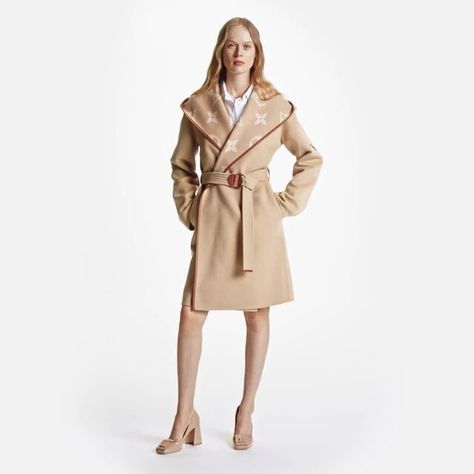 Belted Double Face Hooded Wrap Coat - Ready to Wear | LOUIS VUITTON Louis Vuitton Coat, Hooded Wrap Coat, Coat Outfit, Wrap Coat, Lv Monogram, Louis Vuitton Official, Coat Outfits, Coats And Jackets, Winter Fashion Outfits