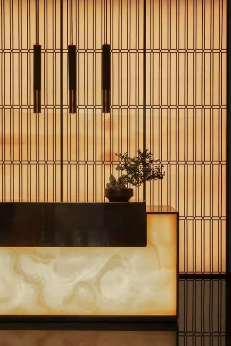 Japanese Restaurant Interior, Japanese Spa, Modern Japanese Architecture, Modern Japanese Interior, Healthcare Interior Design, Apartment Lobby, Modern Office Interiors, Joinery Details, Architecture Building Design