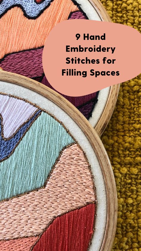 Chain Stitch Filling Embroidery, Embroidery Fill Patterns, Best Material For Embroidery, Embroidery On Jeans Tutorials, Embroidery Stitch For Filling, Embroidery Fill In Stitches, Filling In Embroidery, Stitch Types Embroidery, Embroidery Stitches Filling