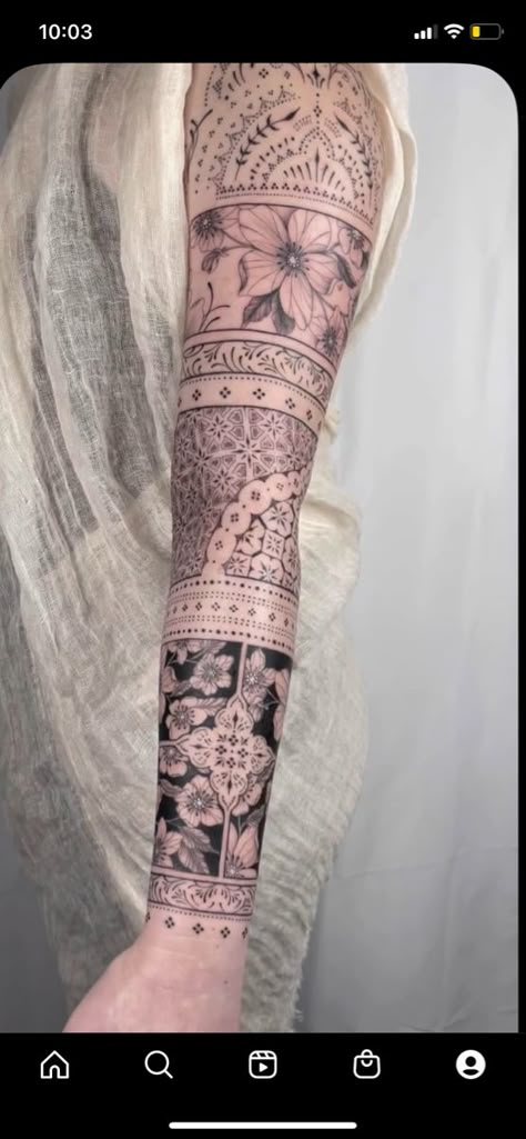 Underarm Tattoo Women, Upper Arm Sleeve Tattoo Women, Sleeve Gap Fillers Tattoo Ideas, Feminine Back Tattoos Full, Bohemian Tattoo Sleeve, Feminine Back Tattoos, Sleeve Filler, Underarm Tattoo, Bohemian Tattoo