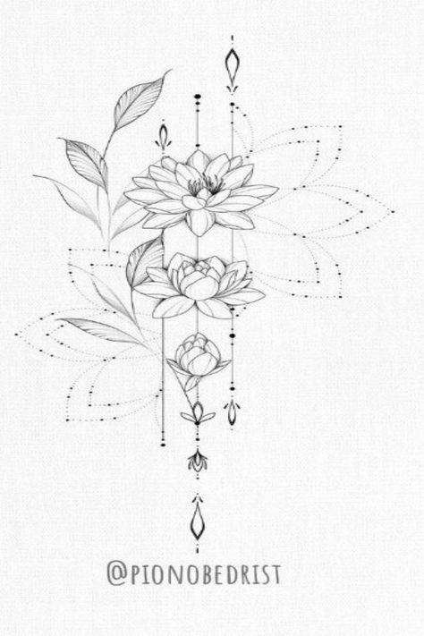 Tato Mandala, Flower Spine Tattoos, Tato Minimal, Hip Thigh Tattoos, Boho Tattoos, Muster Tattoos, Spine Tattoos For Women, Leg Tattoos Women, Thigh Tattoos Women