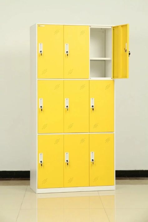 Staff Lockers, Childrens Art Studio, Export And Import, Key Locker, Locker Designs, Office Lockers, Door Locker, Door Metal, Storage Locker