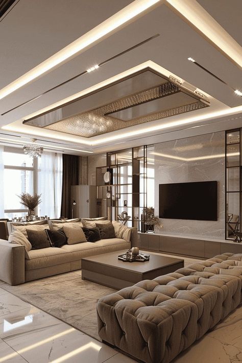 Home Interior Ceiling Design, Kitchen For Ceiling Design, Living Room False Ceiling Design 2024, For Ceiling Design Hall, False Ceiling Hall Modern, Interior Design Ceiling Ideas, Living Ceiling Design Modern, Modern False Ceiling For Hall, Living Hall Ceiling Design