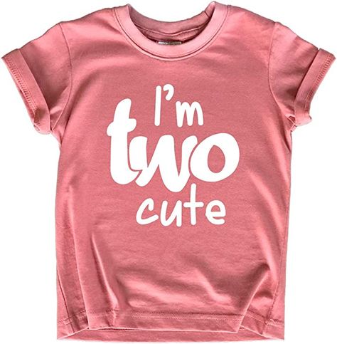 Amazon.com: 2nd Birthday Outfits for Toddler Girls im Two Cute Shirt Girl 2 Year olds Second (Mauve, 2 Years): Clothing, Shoes & Jewelry Second Birthday Outfit, 2nd Birthday Outfit, 2nd Birthday Shirt, 2nd Birthday Party, Cute Birthday Outfits, Girl 2nd Birthday, Big Sister Shirt, Shirt Girl, Birthday Outfits