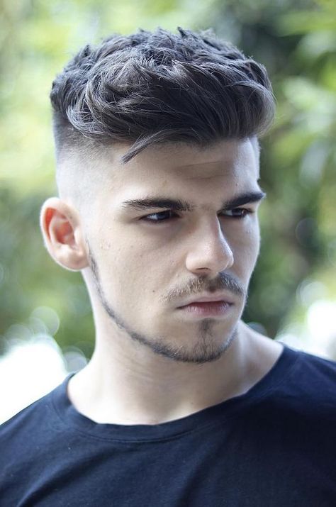 Skin Fade Pompadour, Skin Fade Hairstyle, Boys Haircut Styles, High Skin Fade, Gents Hair Style, Pompadour Hairstyle, Mens Hairstyles Thick Hair, Faded Hair, Men Haircut Styles