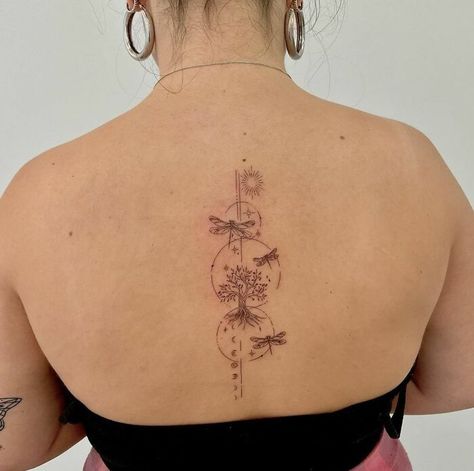 Nature, Earth Spine Tattoo, Tree Spine Tattoo, Nature Spine Tattoo, Granola Tattoo, Beautiful Spine Tattoos, Flower Spine Tattoos, Earthy Tattoos, Spine Tattoo Ideas